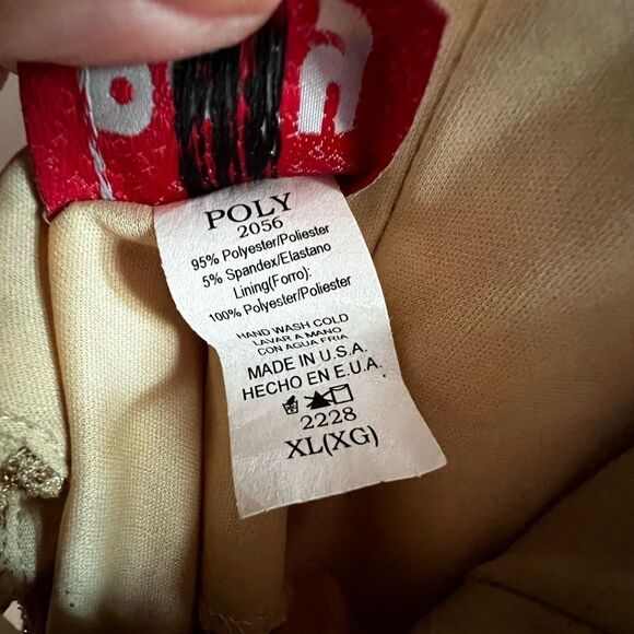 Vintage Poly One Shoulder Dress - Picture 3 of 3